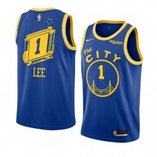 Golden State Warriors Damion Lee Hardwood Classics Swingman Jersey Royal