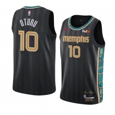 Grizzlies Daniel Oturu Men's City Edition Jersey Black