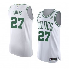 Daniel Theis Boston Celtics Association Authentic Vistaprint Patch Jersey 2020-21 White