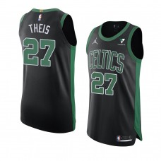 Daniel Theis Boston Celtics Statement Authentic Vistaprint Patch Jersey 2020-21 Black