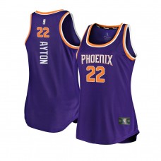 Phoenix Suns Deandre Ayton Women Icon Edition Tank Jersey Purple