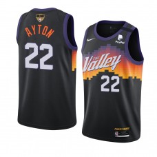 Phoenix Suns Deandre Ayton 2021 NBA Finals City Edition Jersey Black