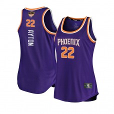 Phoenix Suns Deandre Ayton Women 2021 NBA Playoffs Tank Jersey Purple