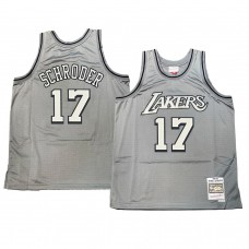 Los Angeles Lakers Dennis Schroder Hardwood Classics Throwback Jersey Gray