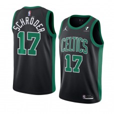 Celtics Dennis Schroder Men's Statement Edition Jersey Black