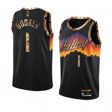 Phoenix Suns Devin Booker Python Skin 2021 Exclusive Edition Jersey Black