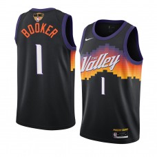 Phoenix Suns Devin Booker 2021 NBA Playoffs Jersey Black