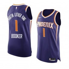 Phoenix Suns Devin Booker MLK Day Honor King Jersey Purple