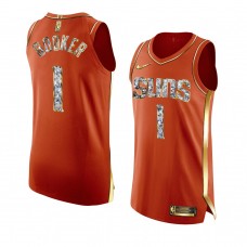 Devin Booker Phoenix Suns 2022 NBA Playoffs Jersey Orange Men