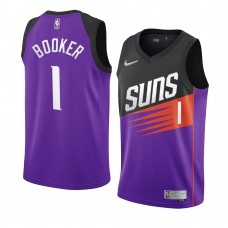 Phoenix Suns 2021 Devin Booker Earned Edition Swingman Jersey Purple