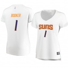 Suns Devin Booker Women's Association Edition Player Jersey White