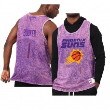 Phoenix Suns Devin Booker Quintessential Worn Out Tank Top Jersey Purple