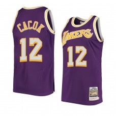 Devontae Cacok Los Angeles Lakers 1984 Hardwood Classics Authentic Jersey Mitchell & Ness 1984 Purple