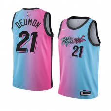 Miami Heat Dewayne Dedmon City Edition Swingman Jersey Blue Pink