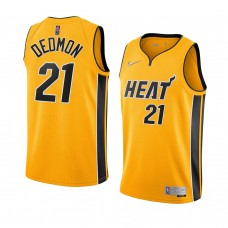 Miami Heat Dewayne Dedmon Earned Edition Swingman Jersey Gold