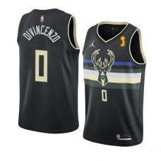 Bucks Donte DiVincenzo 2021 NBA Finals Champions Statement Jersey Black