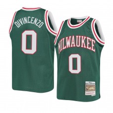 Milwaukee Bucks Donte DiVincenzo Youth 1970-71 Hardwood Classics Jersey Green