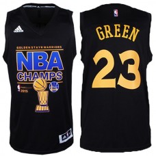 Warriors #23 Draymond Green 2015 NBA Champions Black New Swingman Jersey