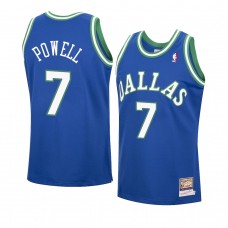 Dallas Mavericks Dwight Powell Hardwood Classics Authentic Jersey Blue