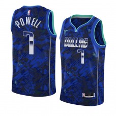 Dallas Mavericks #7 Dwight Powell Select Series Camo Jersey Royal