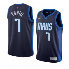 Dallas Mavericks 2021 Dwight Powell Earned Edition Dri-FIT Swingman Jersey Navy