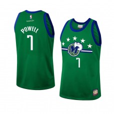 Dallas Mavericks Dwight Powell Hardwood Classics Fashion Jersey Green