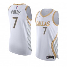 Dwight Powell Dallas Mavericks City Edition Authentic Jersey 2020-21 White