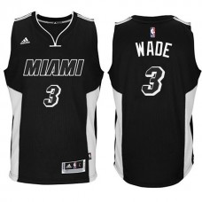 Miami Heat #3 Dwyane Wade New Swingman Black Tie Jersey