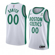 Celtics Enes Kanter Men's City Edition Jersey White