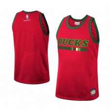 Milwaukee Bucks Hardwood Classics Fashion Jersey Red