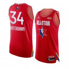 Giannis Antetokounmpo Milwaukee Bucks 2020 NBA All-Star Game Authentic Jersey Red