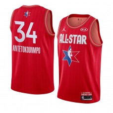 Giannis Antetokounmpo Milwaukee Bucks 2020 NBA All-Star Game Eastern Conference Jersey Red