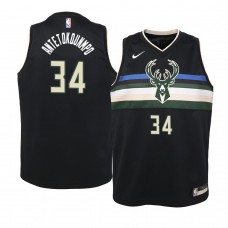 Youth Milwaukee Bucks Giannis Antetokounmpo Black Jersey - Statement Edition