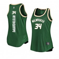 Milwaukee Bucks Giannis Antetokounmpo Women's Icon Edition Jersey Green