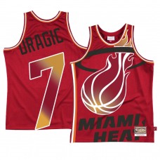 Miami Heat Goran Dragic Blown Out Swingman Jersey Red