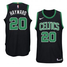 men's 2017-2018 nike Swingman Boston Celtics #20 Gordon Hayward black Statement Jersey