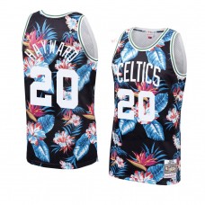 Boston Celtics Gordon Hayward Floral Fashion 1985-86 Name  Swingman Jersey - Black