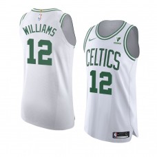 Grant Williams Boston Celtics Association Authentic Vistaprint Patch Jersey 2020-21 White