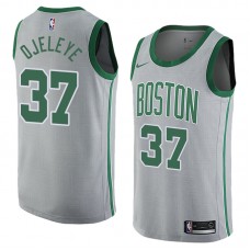 2018 Nike Swingman Gray Boston Celtics #37 Semi Ojeleye Jersey-City Edition- Men's