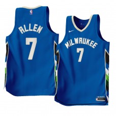 Grayson Allen Milwaukee Bucks City Edition 2022-23 Jersey Blue Men