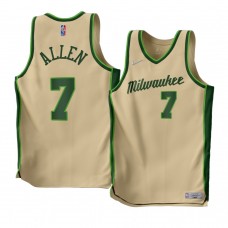 Grayson Allen Milwaukee Bucks Earned Edition 2022-23 Jersey Cream Men