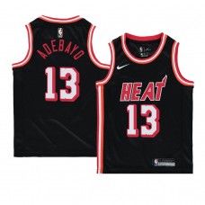 Miami Heat Bam Adebayo Youth Black Hardwood Classics Jersey