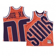 Phoenix Suns Custom Orange Big Face Jersey Hardwood Classics