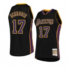 Los Angeles Lakers Dennis Schroder Black Rings Collection Jersey Hardwood Classics