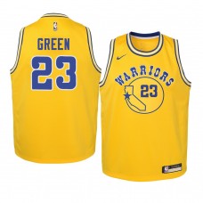 Golden State Warriors Draymond Green Youth Gold Hardwood Classics Jersey