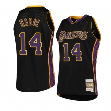 Los Angeles Lakers Marc Gasol Black Rings Collection Jersey Hardwood Classics