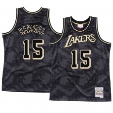 Los Angeles Lakers Montrezl Harrell Black Black Toile Jersey Hardwood Classics