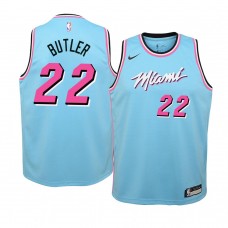 Youth Miami Heat Jimmy Butler Blue ViceWave Jersey - City Edition