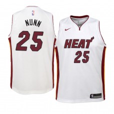 Youth Miami Heat Kendrick Nunn White Jersey - Association Edition