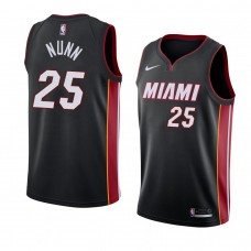 Men's Miami Heat Kendrick Nunn Black Jersey - Icon Edition